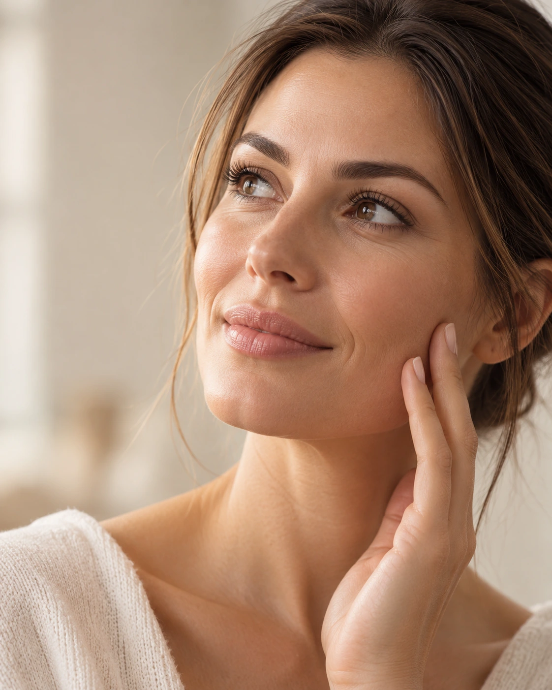 Ebenmäßiges Hautbild nach einer Biostimulation bei Sener Aesthetics in Essen