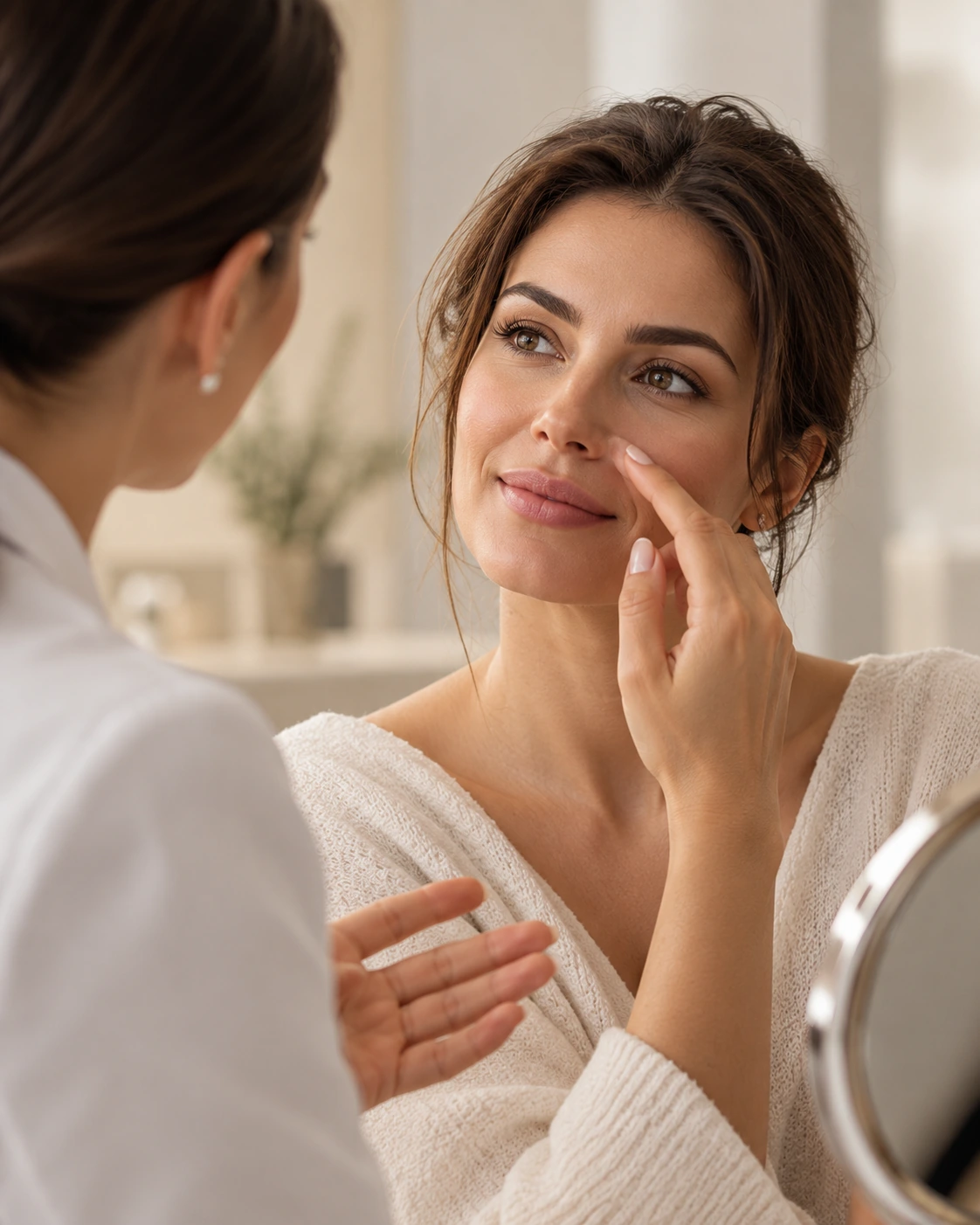 Beratungsgespräch zum Auflösen von Hyaluron mit Hylase bei Sener Aesthetics
