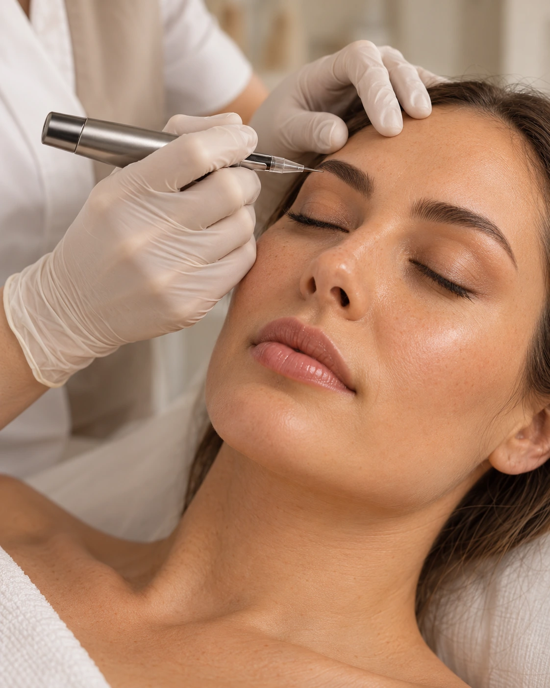 Permanent Make-up der Augenbrauen bei Sener Aesthetics in Essen